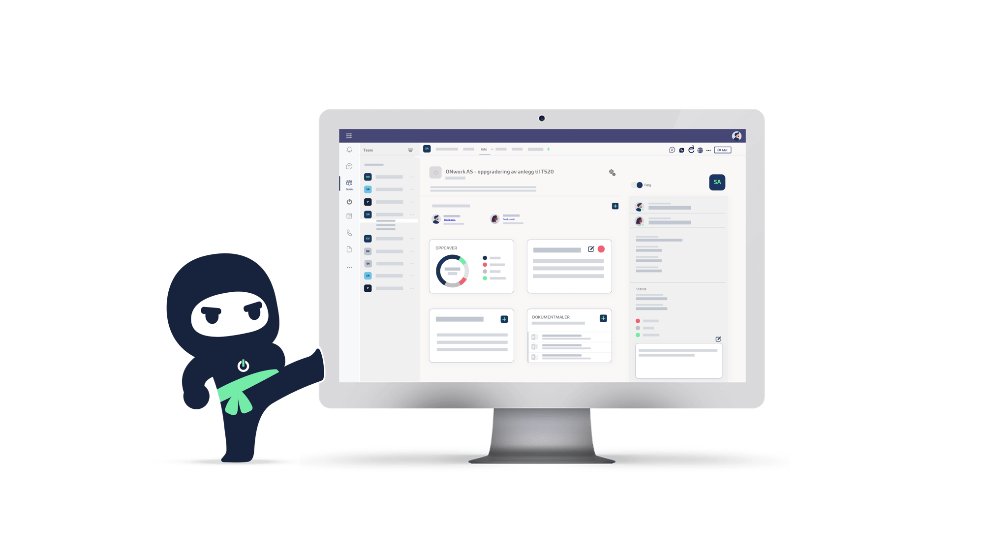 Ninja Skjerm Teams Ninja Skjerm Teams