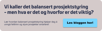 Link til bloggen - Balansert prosjektstyring