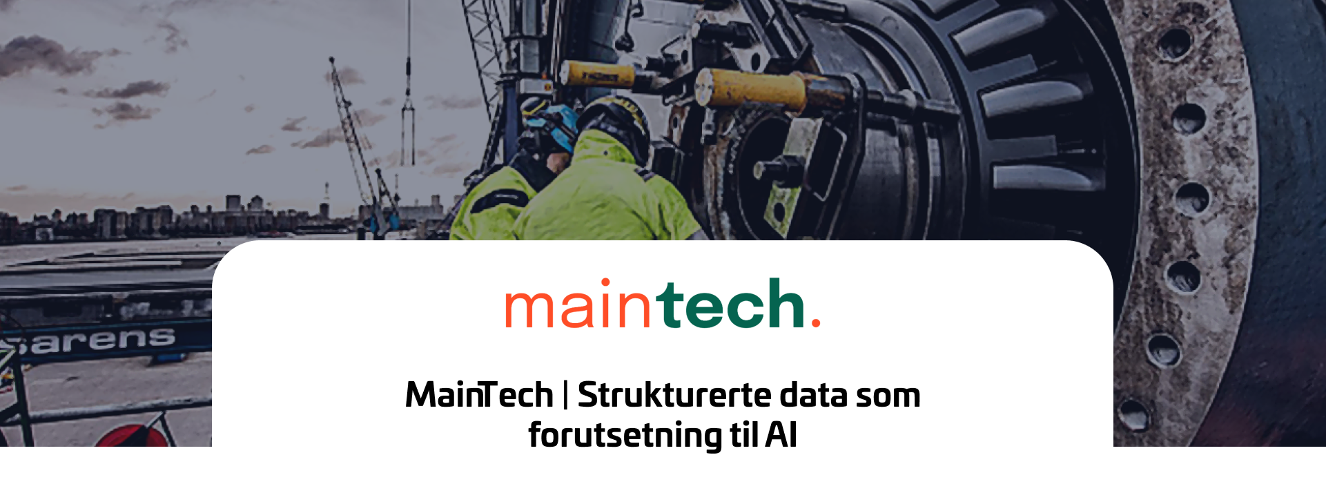 Strukturerte data som forutsetning til AI Strukturerte data som forutsetning til AI