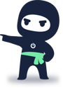 Ninja pek venstre Ninja pek venstre
