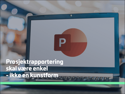PC med prosjektrapport