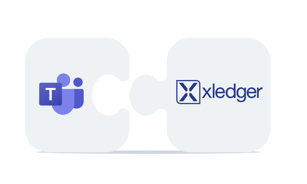 Teams and Xledger in jigsaw puzzle bricks 