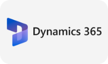 Logo for Dynamics 365, som representerer integrasjon med ONwork for sømløs håndtering av ERP- og CRM-data.