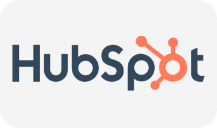 Logo for HubSpot, som viser integrasjon med ONwork for effektiv CRM- og salgsstyring.