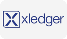 Logo for Xledger, som indikerer integrasjon med ONwork for avansert økonomi- og ressursstyring.