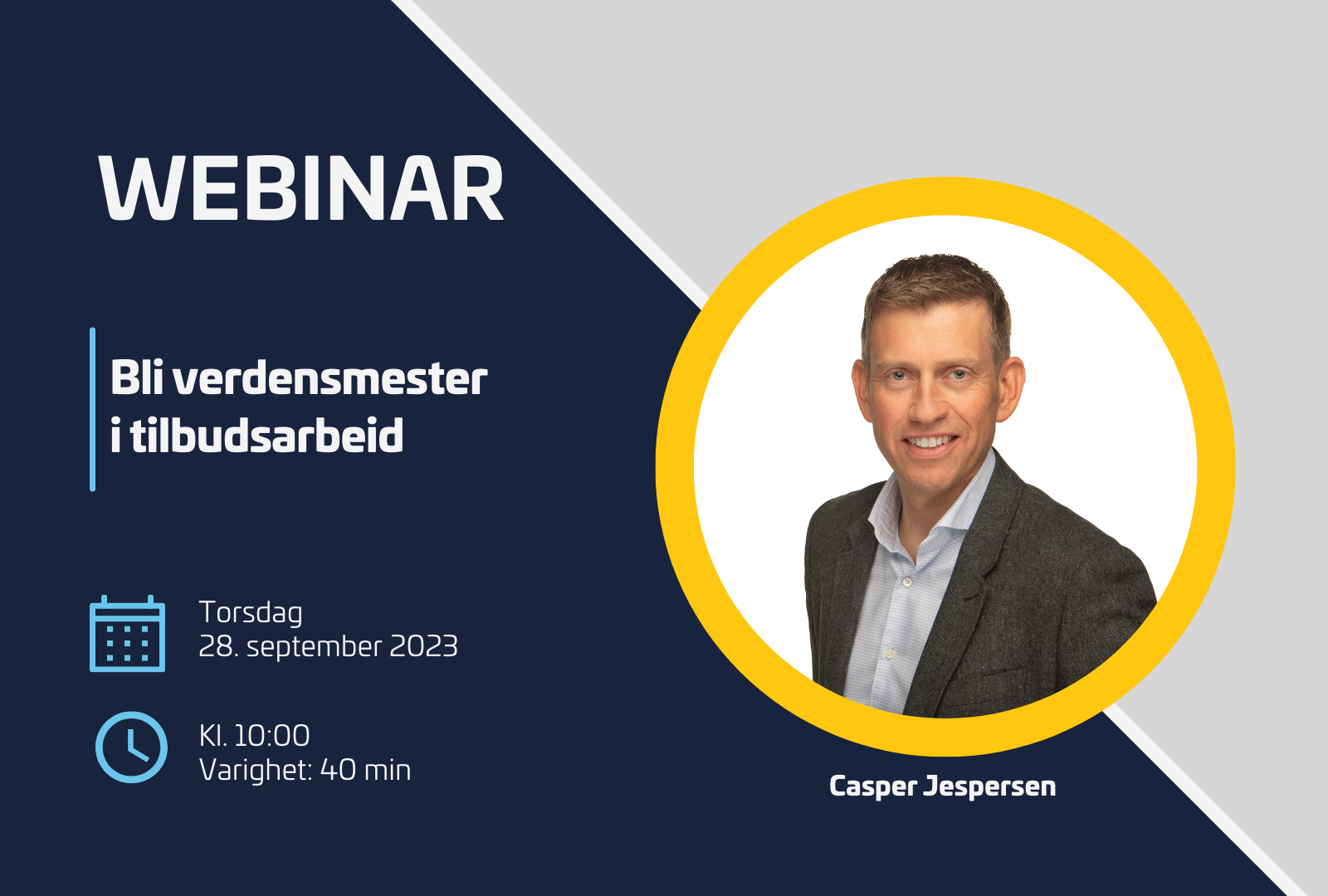 Webinar - Sett verdensrekord i tilbudsarbeid Webinar - Sett verdensrekord i tilbudsarbeid